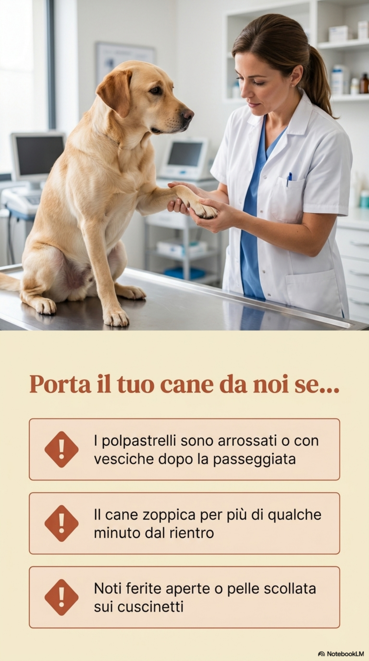 Visita veterinaria zampe cane